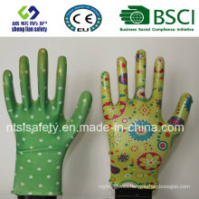 Nitrile Coated Labor Protective Garden Safety Work Gloves